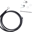 Load image into Gallery viewer, Brake Line - Front - Black - +8" - XL DragSpecialties 660310-8BLK - Main Product View