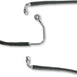 Load image into Gallery viewer, Brake Line - Front (Lower/Mid) - ABS - Black DragSpecialties 691183-BLK - Side View