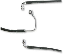 Load image into Gallery viewer, Brake Line - Front (Lower/Mid) - ABS - Black DragSpecialties 691183-BLK - Side View