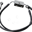 Load image into Gallery viewer, Brake Line - Front (Lower/Upper) - Black DragSpecialties 614743-BLK - Main Product View