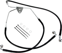 Load image into Gallery viewer, Brake Line - Front (Lower/Upper) - Black DragSpecialties 620085-BLK - Main Product View