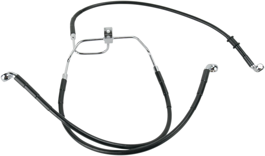 Brake Line - Front (Lower/Upper) - Black DragSpecialties 660325BLK - Main Product View