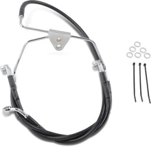Load image into Gallery viewer, Brake Line - Front (Lower/Upper) - Black DragSpecialties 660411-BLK - Main Product View