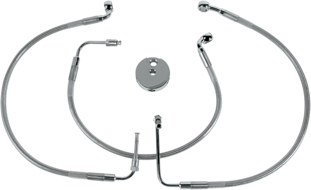 Brake Line - Front (Lower/Upper) - Stainless Steel DragSpecialties 640312 - Main Product View