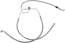 Load image into Gallery viewer, Brake Line - Front (Lower/Upper) - Stainless Steel DragSpecialties 660325 - Side View