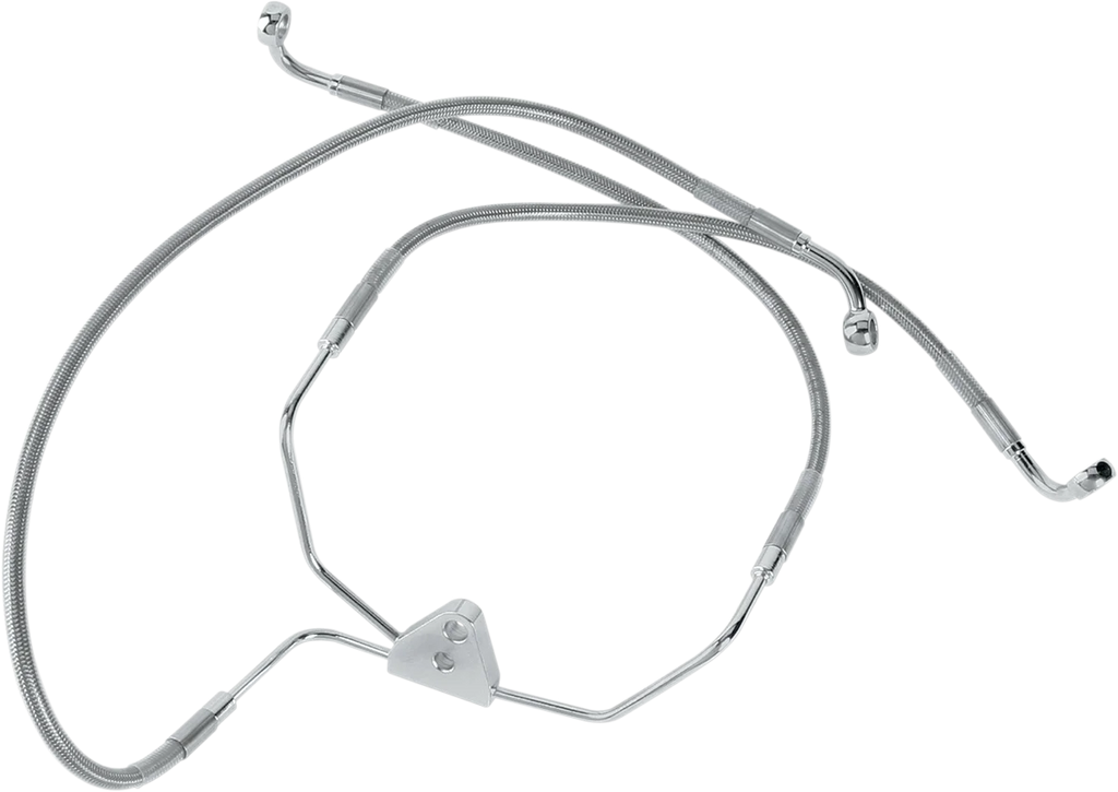 Brake Line - Front (Lower/Upper) - Stainless Steel DragSpecialties 660411 - Main Product View