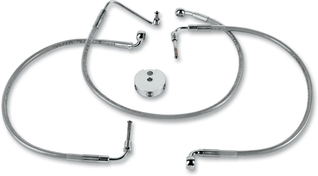 Brake Line - Front - Stainless Steel DragSpecialties 640114 - Main Product View