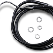 Load image into Gallery viewer, Brake Line - Front (Upper) - Black - +10" with ABS DragSpecialties 614220-10BLK - Main Product View