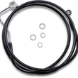 Load image into Gallery viewer, Brake Line - Front (Upper) - Black - +2" with ABS DragSpecialties 614220-2BLK - Main Product View
