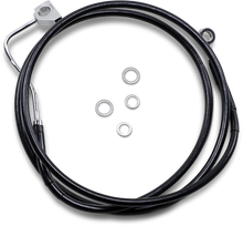 Load image into Gallery viewer, Brake Line - Front (Upper) - Black - +2" with ABS DragSpecialties 614220-2BLK - Main Product View