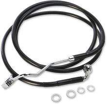 Load image into Gallery viewer, Brake Line - Front (Upper) - Black - +4" DragSpecialties 615220-4BLK - Main Product View