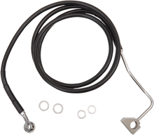 Load image into Gallery viewer, Brake Line - Front (Upper) - Black - +4" with ABS DragSpecialties 614220-4BLK - Main Product View