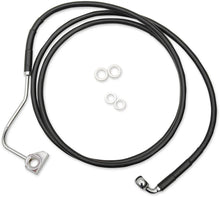 Load image into Gallery viewer, Brake Line - Front (Upper) - Black - +8" DragSpecialties 615220-8BLK - Main Product View