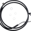 Load image into Gallery viewer, Brake Line - Front (Upper) - Black DragSpecialties 614220-BLK - Main Product View