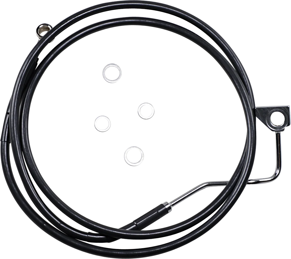 Brake Line - Front (Upper) - Black DragSpecialties 614220-BLK - Main Product View