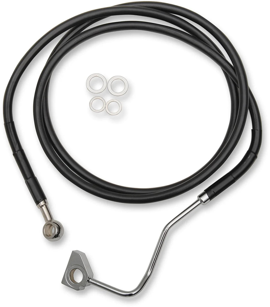Brake Line - Front (Upper) - Black DragSpecialties 614220-BLK - Back View
