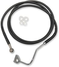 Load image into Gallery viewer, Brake Line - Front (Upper) - Black DragSpecialties 614220-BLK - Back View