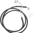 Load image into Gallery viewer, Brake Line - Front (Upper) - Black DragSpecialties 615220-BLK - Main Product View