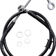 Load image into Gallery viewer, Brake Line - Front (Upper) - Black DragSpecialties 618300-BLK - Main Product View