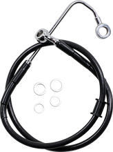 Load image into Gallery viewer, Brake Line - Front (Upper) - Black DragSpecialties 618300-BLK - Main Product View