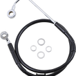 Load image into Gallery viewer, Brake Line - Front (Upper) - Black DragSpecialties 618302-BLK - Main Product View