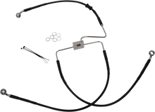Load image into Gallery viewer, Brake Line - Front (Upper) - Black DragSpecialties 618566-BLK - Main Product View