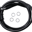 Load image into Gallery viewer, Brake Line - Front (Upper) - Black DragSpecialties 618763-BLK - Main Product View