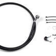 Load image into Gallery viewer, Brake Line - Front (Upper) - Black DragSpecialties 640112-BLK - Main Product View