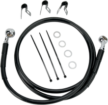 Load image into Gallery viewer, Brake Line - Front (Upper) - Black DragSpecialties 660214-BLK - Main Product View