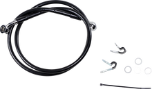 Load image into Gallery viewer, Brake Line - Front (Upper) - Black DragSpecialties 660310-BLK - Main Product View