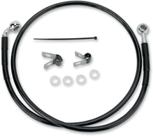 Load image into Gallery viewer, Brake Line - Front (Upper) - Black DragSpecialties 660313-BLK - Side View