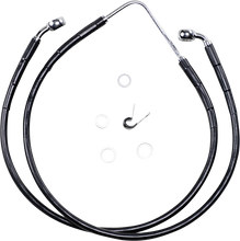 Load image into Gallery viewer, Brake Line - Front (Upper) - Black DragSpecialties 660322-BLK - Main Product View
