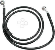Load image into Gallery viewer, Brake Line - Front (Upper) - Black DragSpecialties 660335BLK - Main Product View