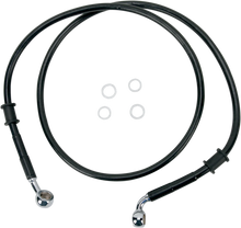Load image into Gallery viewer, Brake Line - Front (Upper) - Black DragSpecialties 680210BLK - Main Product View