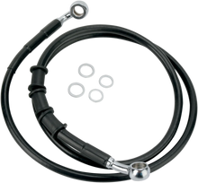 Load image into Gallery viewer, Brake Line - Front (Upper) - Black DragSpecialties 680214BLK - Main Product View
