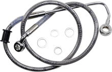 Load image into Gallery viewer, Brake Line - Front (Upper) - Stainless Steel DragSpecialties 618300 - Main Product View