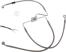 Load image into Gallery viewer, Brake Line - Front (Upper) - Stainless Steel DragSpecialties 618566 - Main Product View