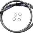 Load image into Gallery viewer, Brake Line - Front (Upper) - Stainless Steel DragSpecialties 618606 - Main Product View