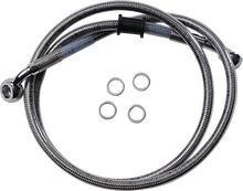 Load image into Gallery viewer, Brake Line - Front (Upper) - Stainless Steel DragSpecialties 618606 - Main Product View
