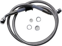 Load image into Gallery viewer, Brake Line - Front (Upper) - Stainless Steel DragSpecialties 618614 - Main Product View