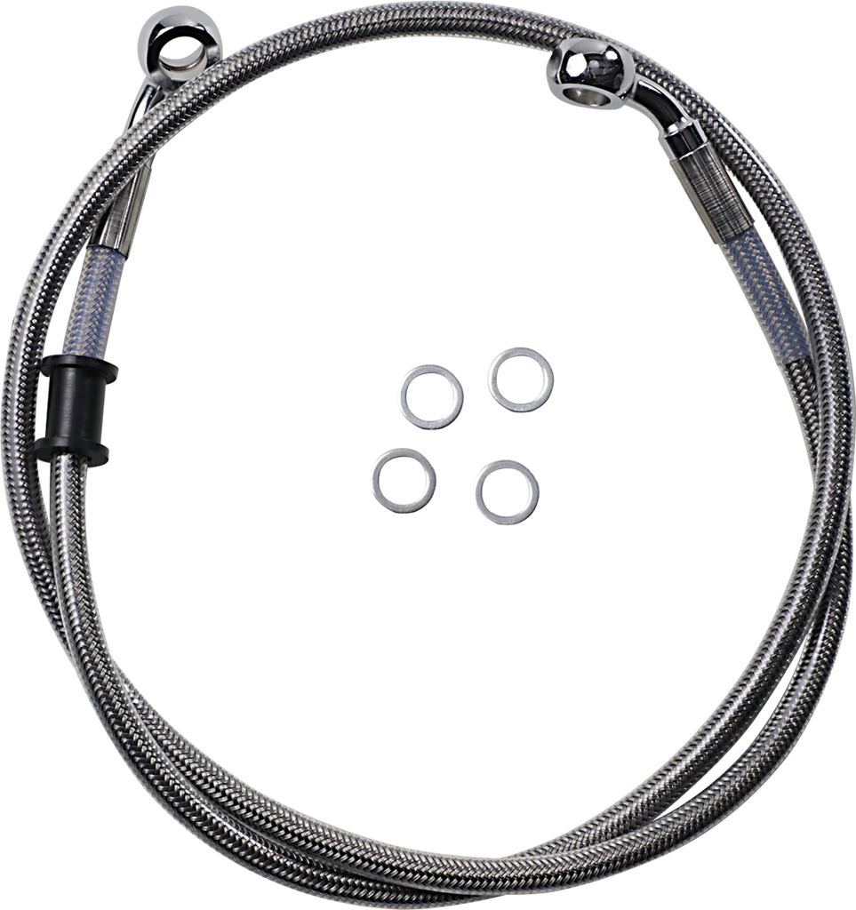 Brake Line - Front (Upper) - Stainless Steel DragSpecialties 618617 - Main Product View