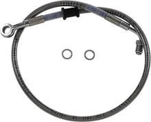 Load image into Gallery viewer, Brake Line - Front (Upper) - Stainless Steel DragSpecialties 618620 - Main Product View