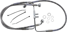 Load image into Gallery viewer, Brake Line - Front (Upper) - Stainless Steel DragSpecialties 618623 - Main Product View
