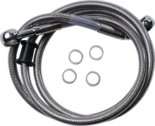 Load image into Gallery viewer, Brake Line - Front (Upper) - Stainless Steel DragSpecialties 618763 - Main Product View
