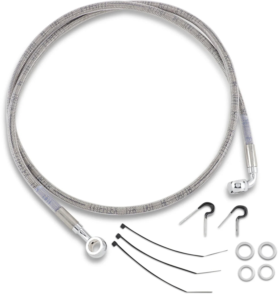 Brake Line - Front (Upper) - Stainless Steel DragSpecialties 640213 - Main Product View