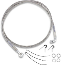 Load image into Gallery viewer, Brake Line - Front (Upper) - Stainless Steel DragSpecialties 640213 - Main Product View
