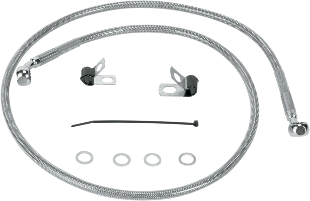 Brake Line - Front (Upper) - Stainless Steel DragSpecialties 660310 - Main Product View