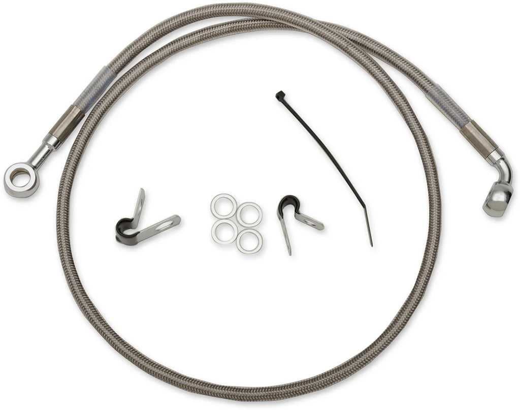 Brake Line - Front (Upper) - Stainless Steel DragSpecialties 660313 - Main Product View