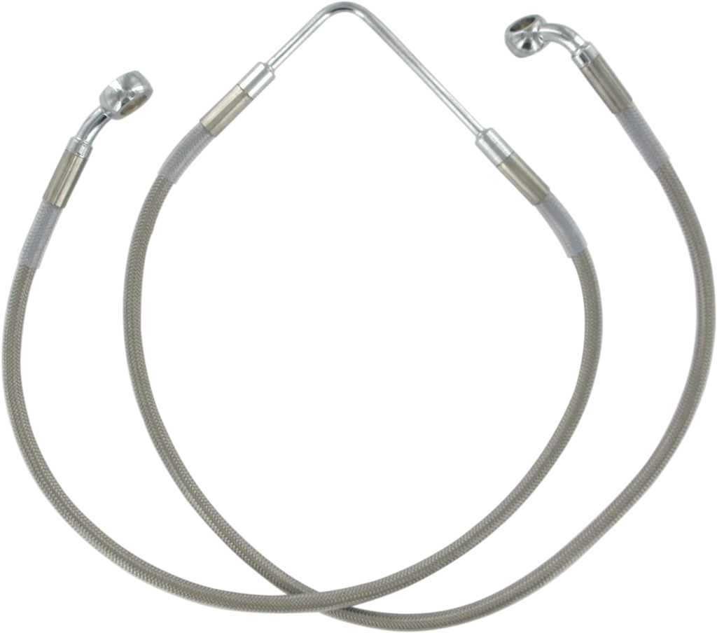 Brake Line - Front (Upper) - Stainless Steel DragSpecialties 660328 - Main Product View