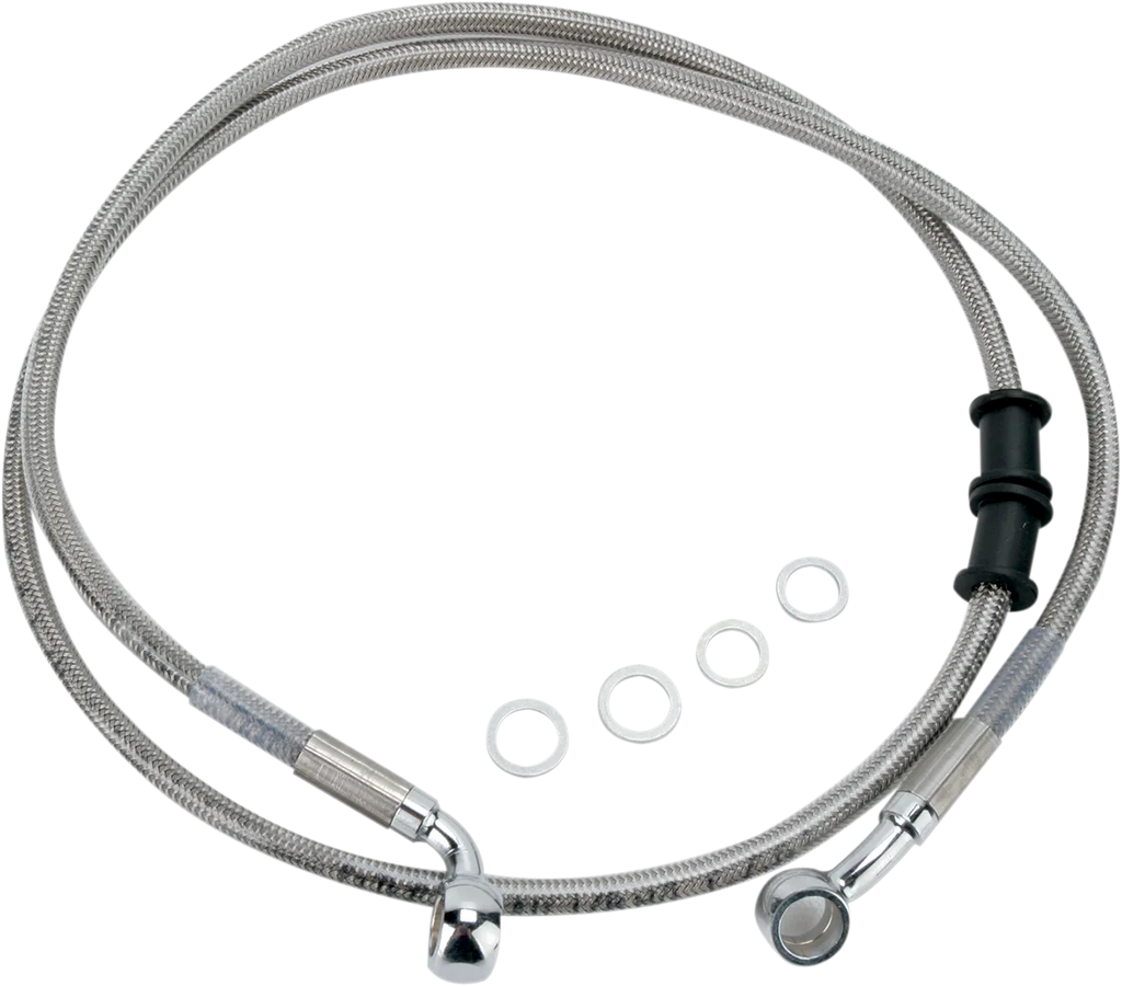 Brake Line - Front (Upper) - Stainless Steel DragSpecialties 680210 - Main Product View